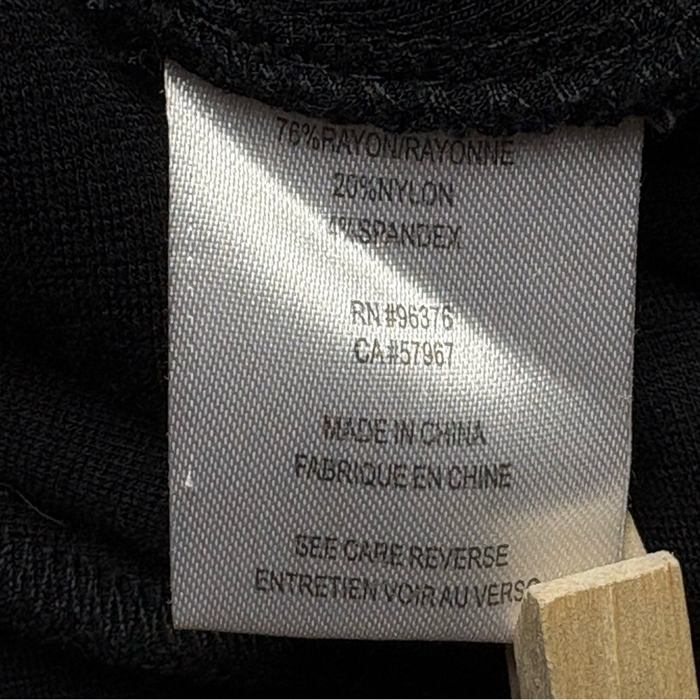 Samuel Dong Knit Flared Swirl Dress Or Duster Size M Full Zip Front Black - Picture 7 of 8